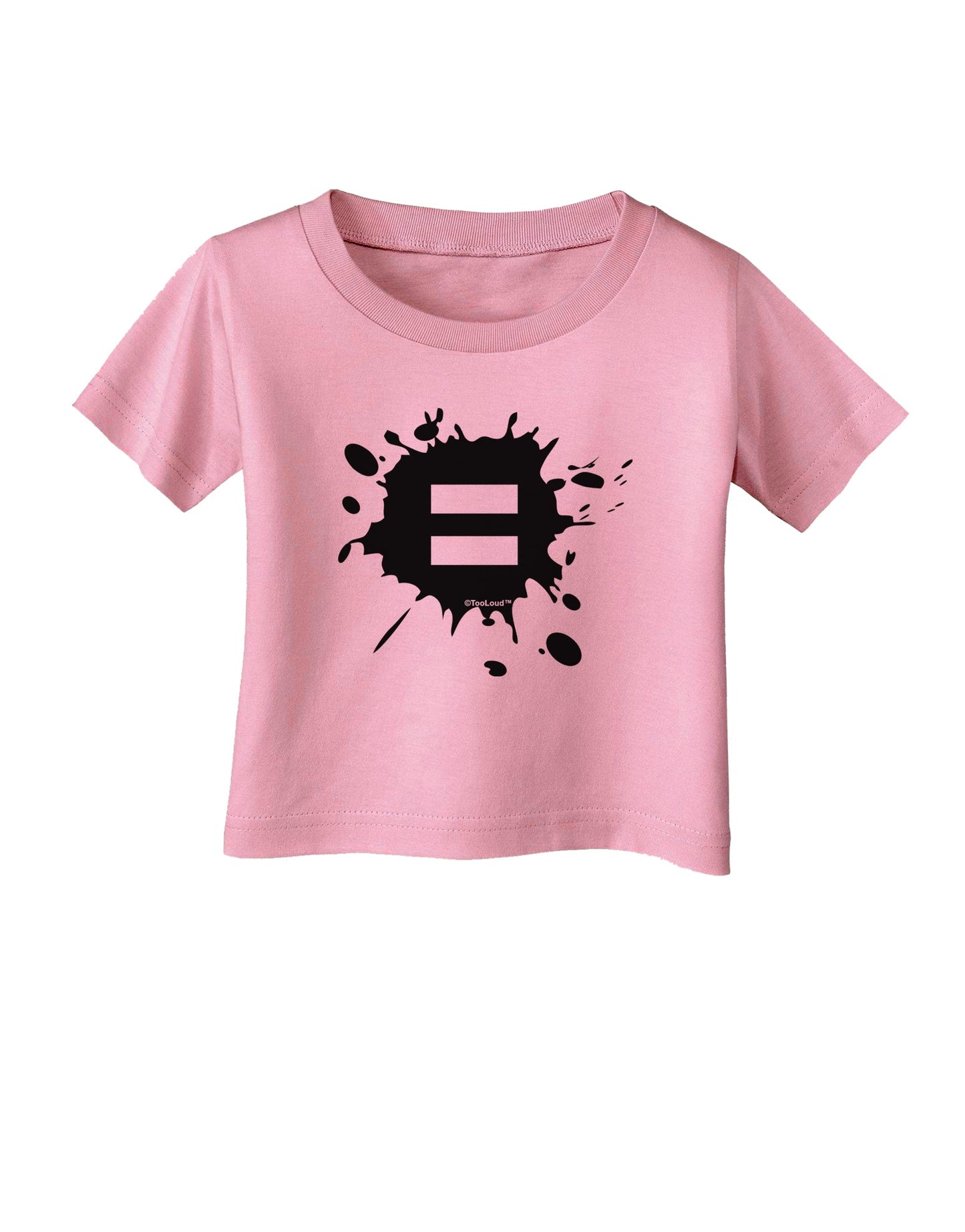 Equal Paint Splatter Infant T-Shirt by TooLoud-Infant T-Shirt-TooLoud-Candy-Pink-06-Months-Davson Sales