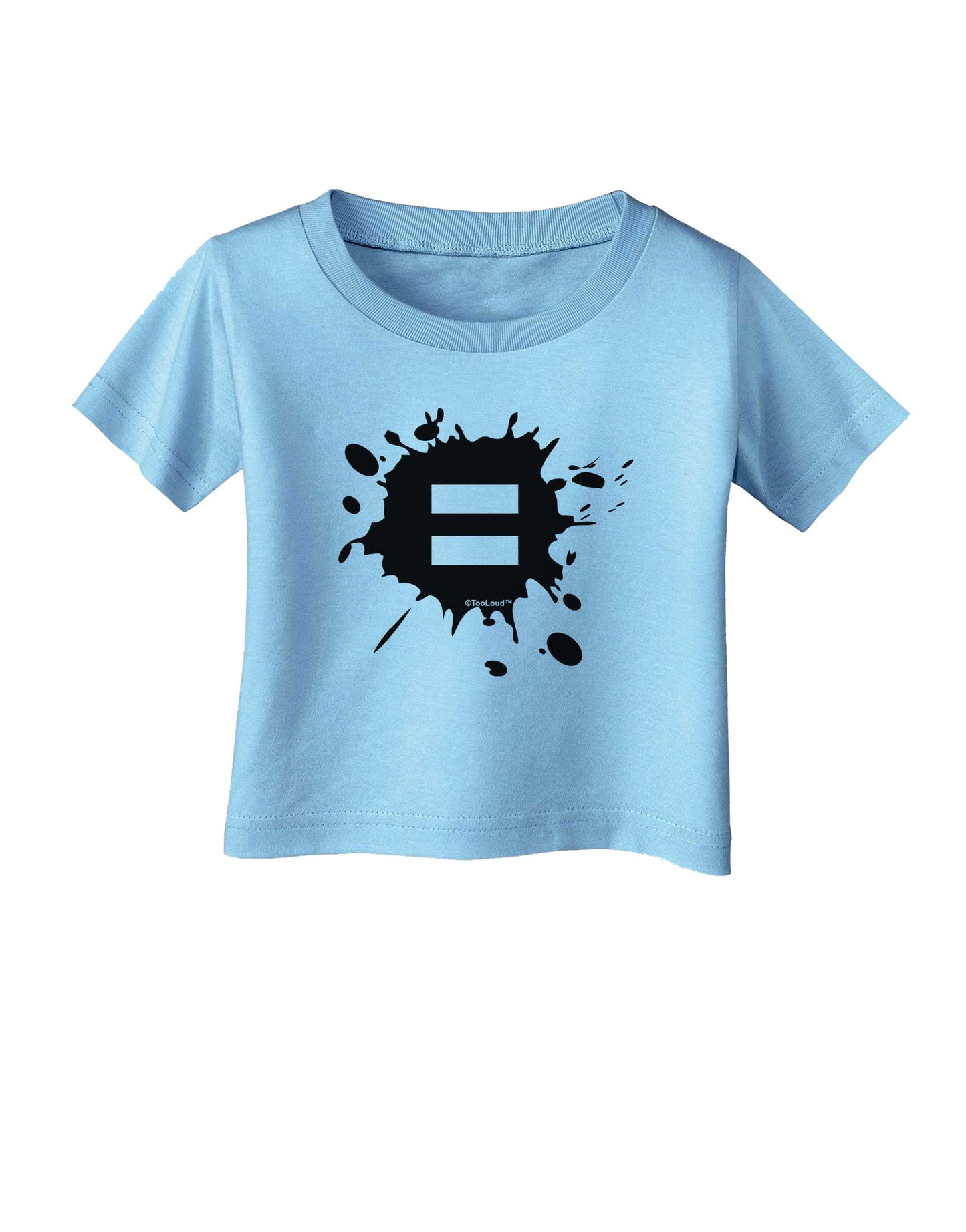 Equal Paint Splatter Infant T-Shirt by TooLoud-Infant T-Shirt-TooLoud-Aquatic-Blue-06-Months-Davson Sales