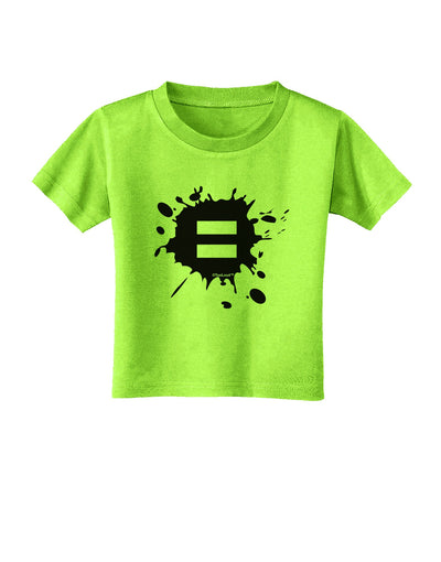 Equal Paint Splatter Toddler T-Shirt by TooLoud-Toddler T-Shirt-TooLoud-Lime-Green-2T-Davson Sales