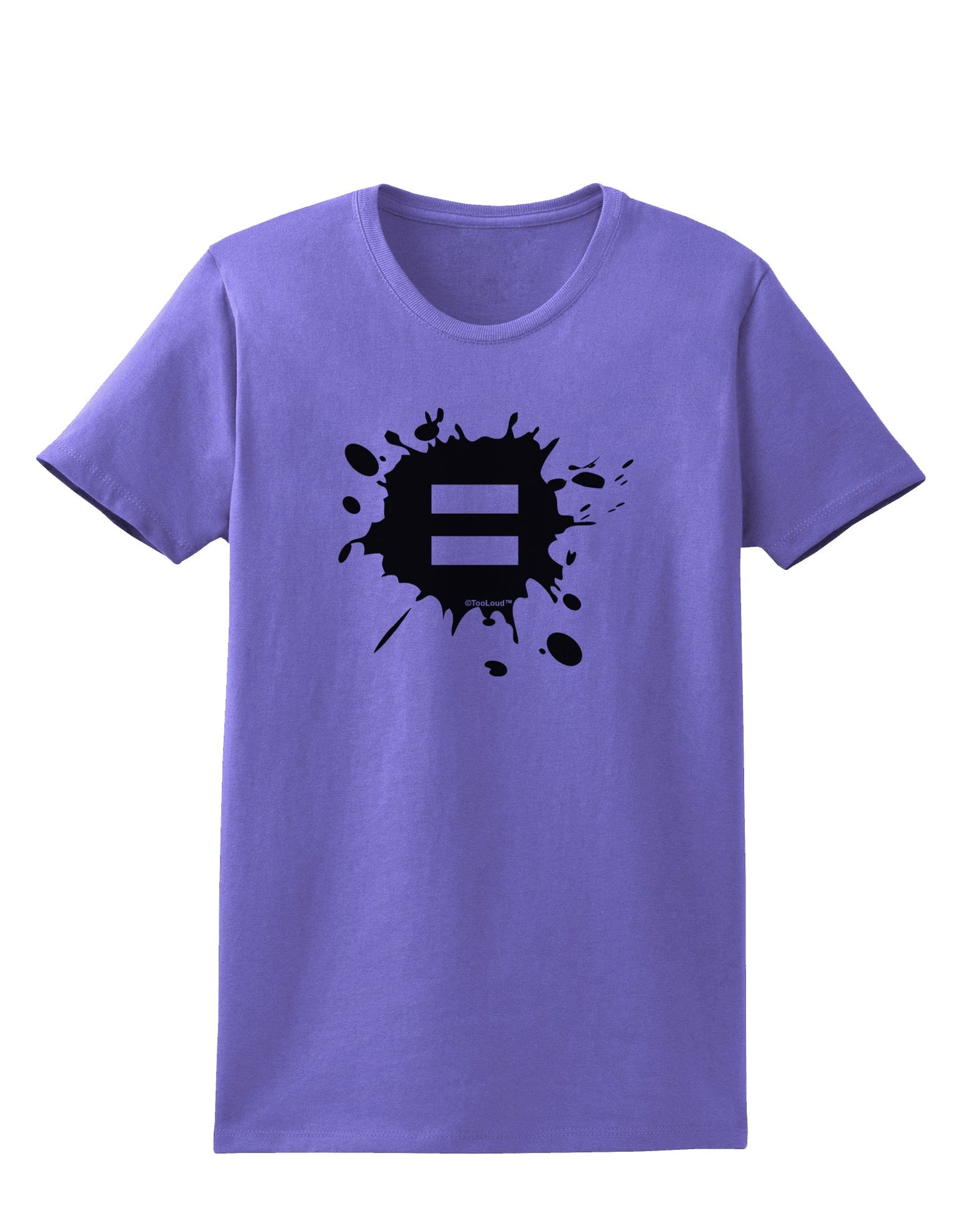 Equal Paint Splatter Womens T-Shirt by TooLoud-Womens T-Shirt-TooLoud-Violet-X-Small-Davson Sales