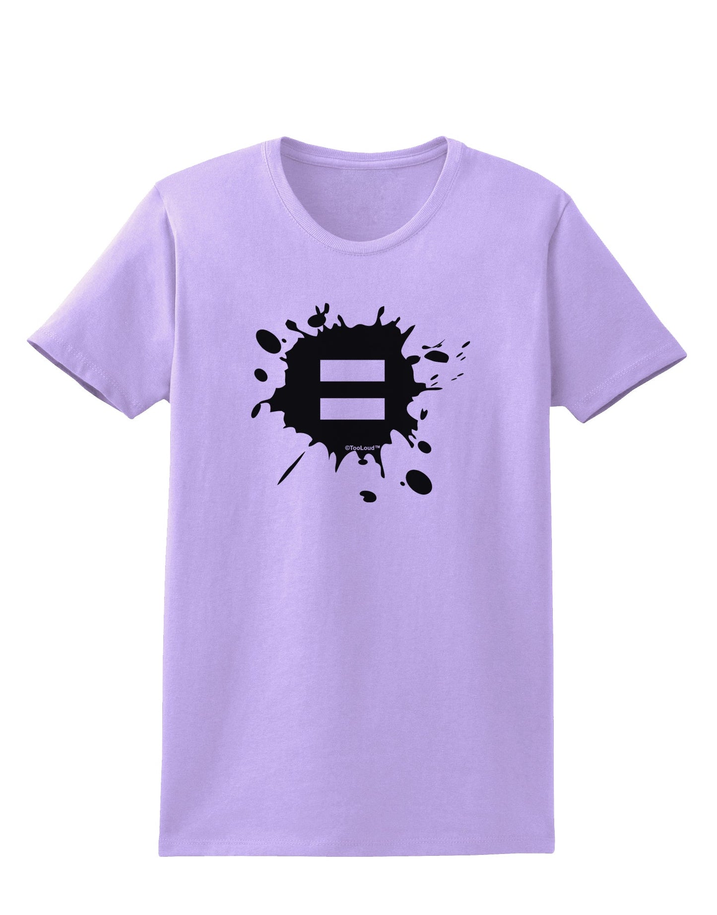 Equal Paint Splatter Womens T-Shirt by TooLoud-Womens T-Shirt-TooLoud-Lavender-X-Small-Davson Sales