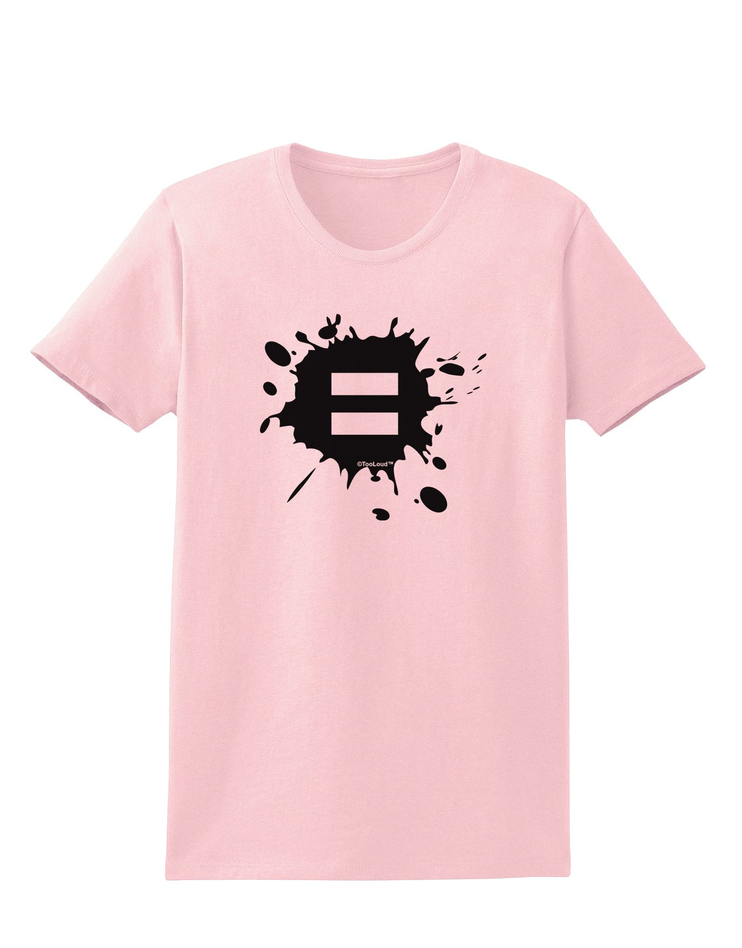 Equal Paint Splatter Womens T-Shirt by TooLoud-Womens T-Shirt-TooLoud-PalePink-X-Small-Davson Sales