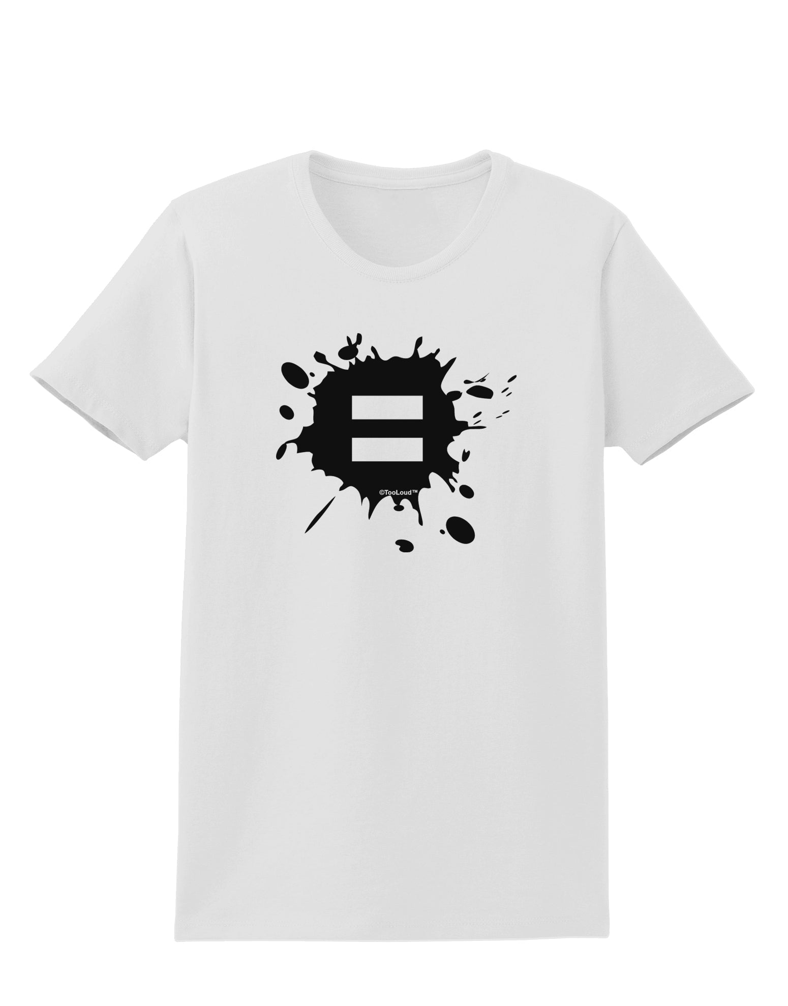 Equal Paint Splatter Womens T-Shirt by TooLoud-Womens T-Shirt-TooLoud-White-X-Small-Davson Sales