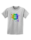 Equal Rainbow Paint Splatter Childrens T-Shirt by TooLoud-Childrens T-Shirt-TooLoud-AshGray-X-Small-Davson Sales