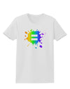 Equal Rainbow Paint Splatter Womens T-Shirt by TooLoud-Womens T-Shirt-TooLoud-White-X-Small-Davson Sales