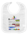 Equality Life Liberty Pursuit of Happiness Baby Bib