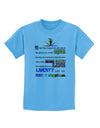 Equality Life Liberty Pursuit of Happiness Childrens T-Shirt-Childrens T-Shirt-TooLoud-Aquatic-Blue-X-Small-Davson Sales