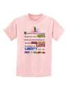 Equality Life Liberty Pursuit of Happiness Childrens T-Shirt-Childrens T-Shirt-TooLoud-PalePink-X-Small-Davson Sales