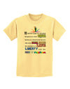 Equality Life Liberty Pursuit of Happiness Childrens T-Shirt-Childrens T-Shirt-TooLoud-Daffodil-Yellow-X-Small-Davson Sales