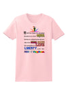 Equality Life Liberty Pursuit of Happiness Womens T-Shirt-Womens T-Shirt-TooLoud-PalePink-X-Small-Davson Sales