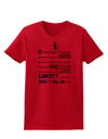 Equality Life Liberty Pursuit of Happiness Womens T-Shirt-Womens T-Shirt-TooLoud-Red-X-Small-Davson Sales