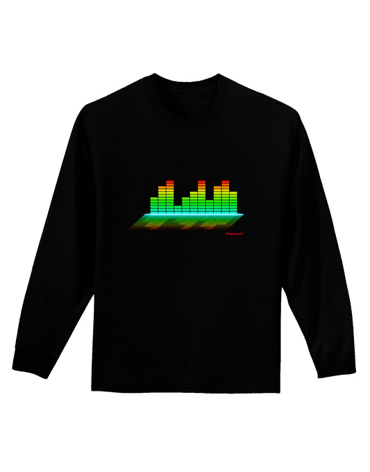 Equalizer Bars Design Adult Long Sleeve Dark T-Shirt by TooLoud-TooLoud-Black-Small-Davson Sales