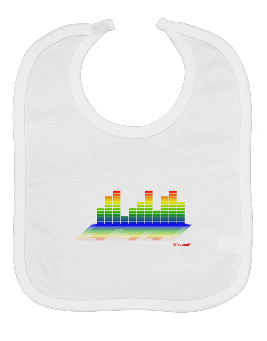 Equalizer Bars Design Baby Bib by TooLoud