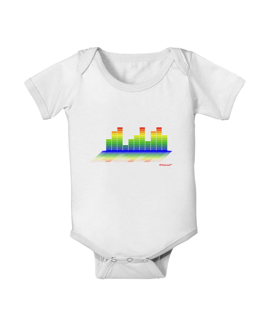 Equalizer Bars Design Baby Romper Bodysuit by TooLoud-Baby Romper-TooLoud-White-06-Months-Davson Sales