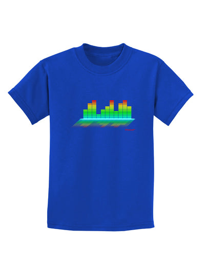 Equalizer Bars Design Childrens Dark T-Shirt by TooLoud-Childrens T-Shirt-TooLoud-Royal-Blue-X-Small-Davson Sales