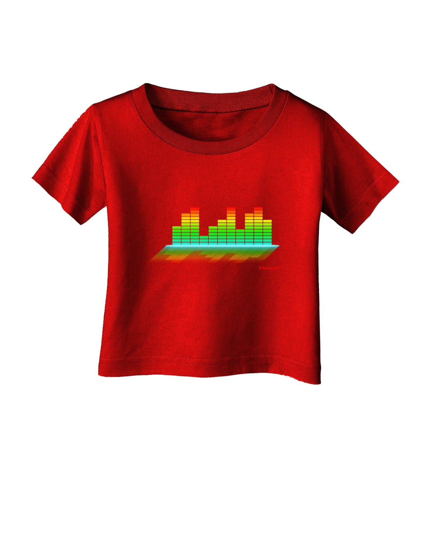 Equalizer Bars Design Infant T-Shirt Dark by TooLoud-Infant T-Shirt-TooLoud-Red-06-Months-Davson Sales