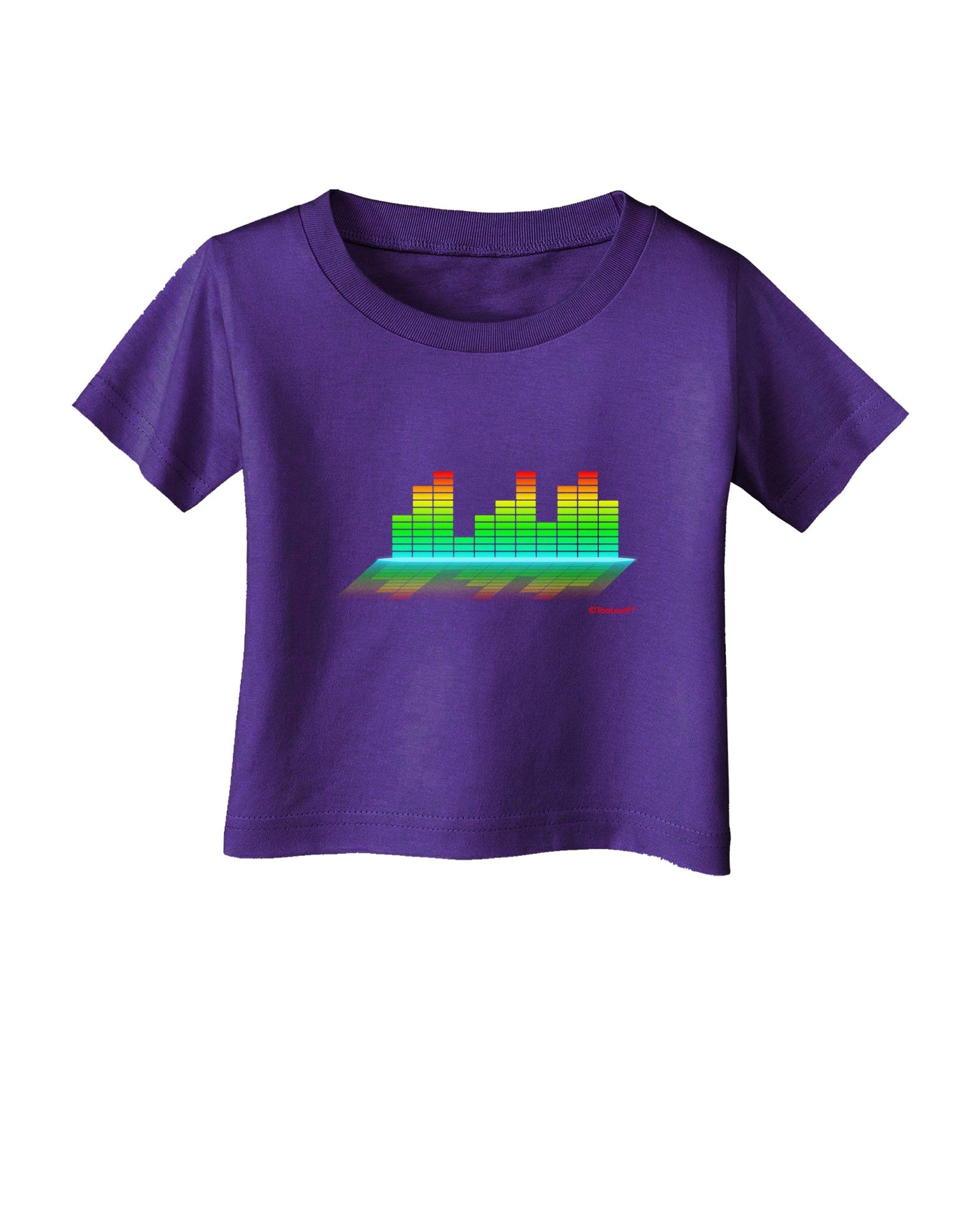 Equalizer Bars Design Infant T-Shirt Dark by TooLoud-Infant T-Shirt-TooLoud-Purple-06-Months-Davson Sales