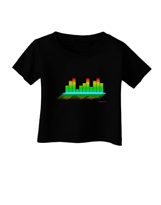 Equalizer Bars Design Infant T-Shirt Dark by TooLoud-Infant T-Shirt-TooLoud-Black-06-Months-Davson Sales