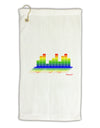 Equalizer Bars Design Micro Terry Gromet Golf Towel 16 x 25 inch by TooLoud-Golf Towel-TooLoud-White-Davson Sales