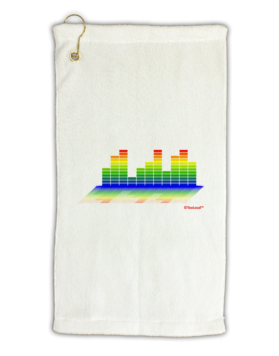 Equalizer Bars Design Micro Terry Gromet Golf Towel 16 x 25 inch by TooLoud-Golf Towel-TooLoud-White-Davson Sales