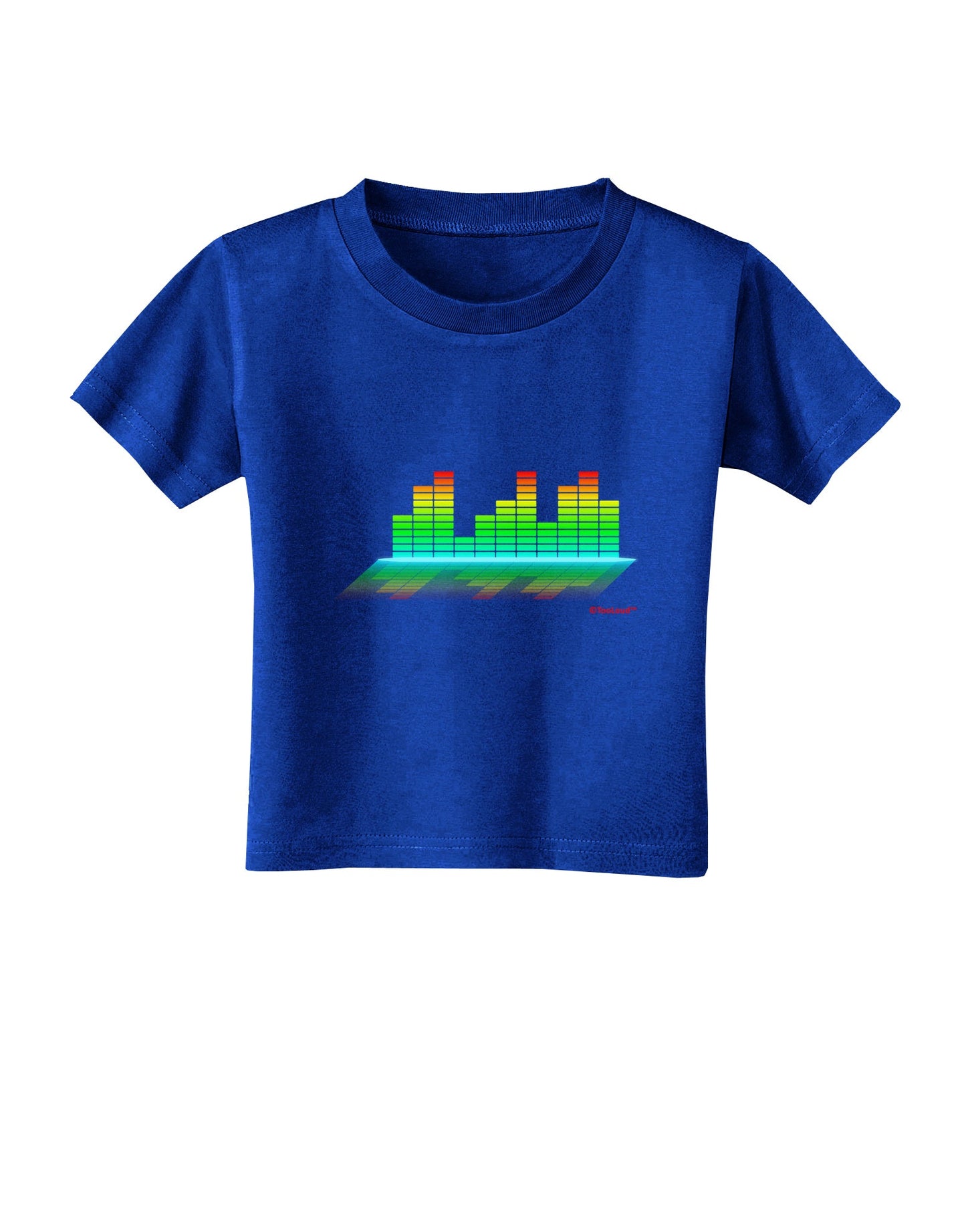 Equalizer Bars Design Toddler T-Shirt Dark by TooLoud-Toddler T-Shirt-TooLoud-Royal-Blue-2T-Davson Sales