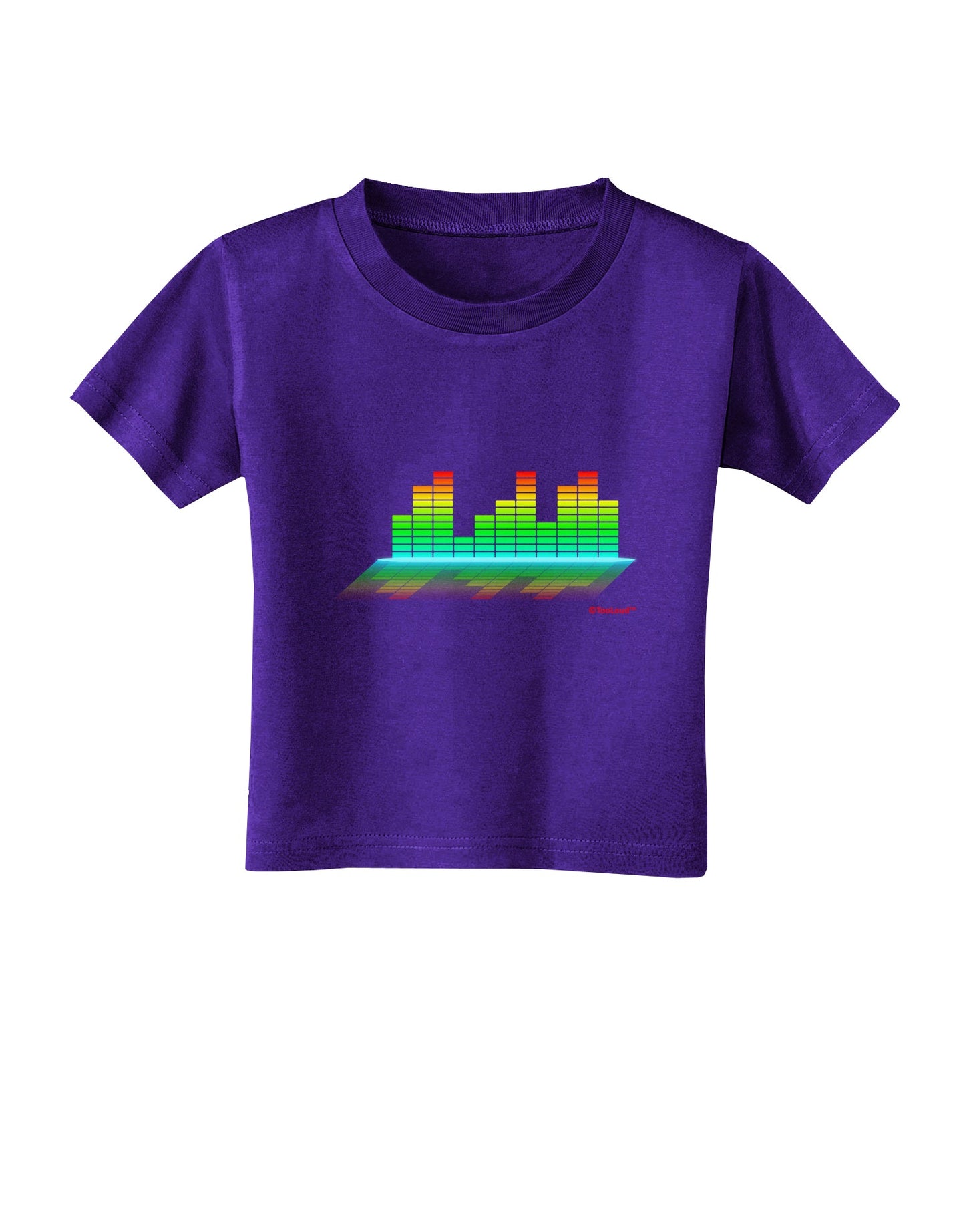 Equalizer Bars Design Toddler T-Shirt Dark by TooLoud-Toddler T-Shirt-TooLoud-Purple-2T-Davson Sales