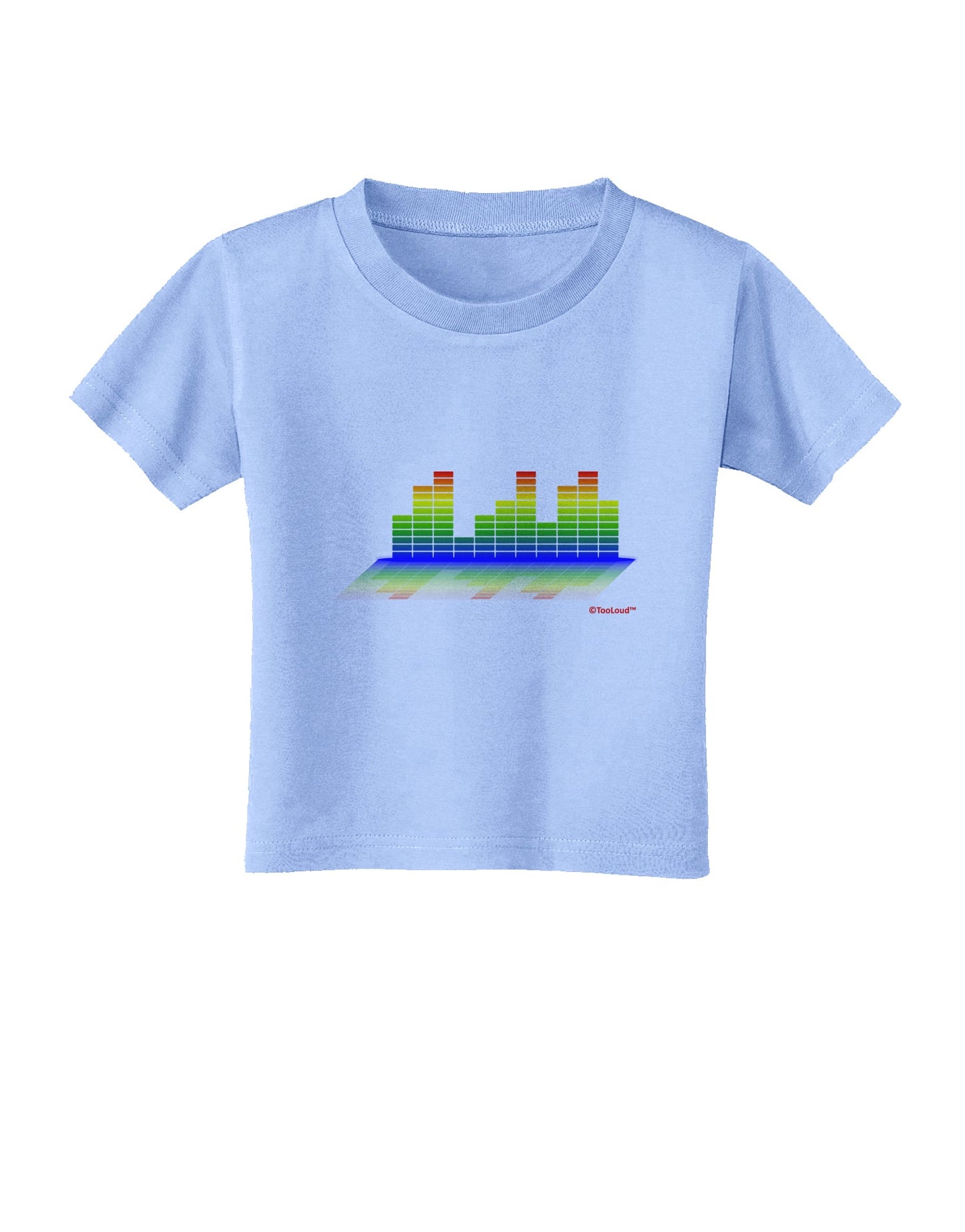 Equalizer Bars Design Toddler T-Shirt by TooLoud-Toddler T-Shirt-TooLoud-Aquatic-Blue-2T-Davson Sales