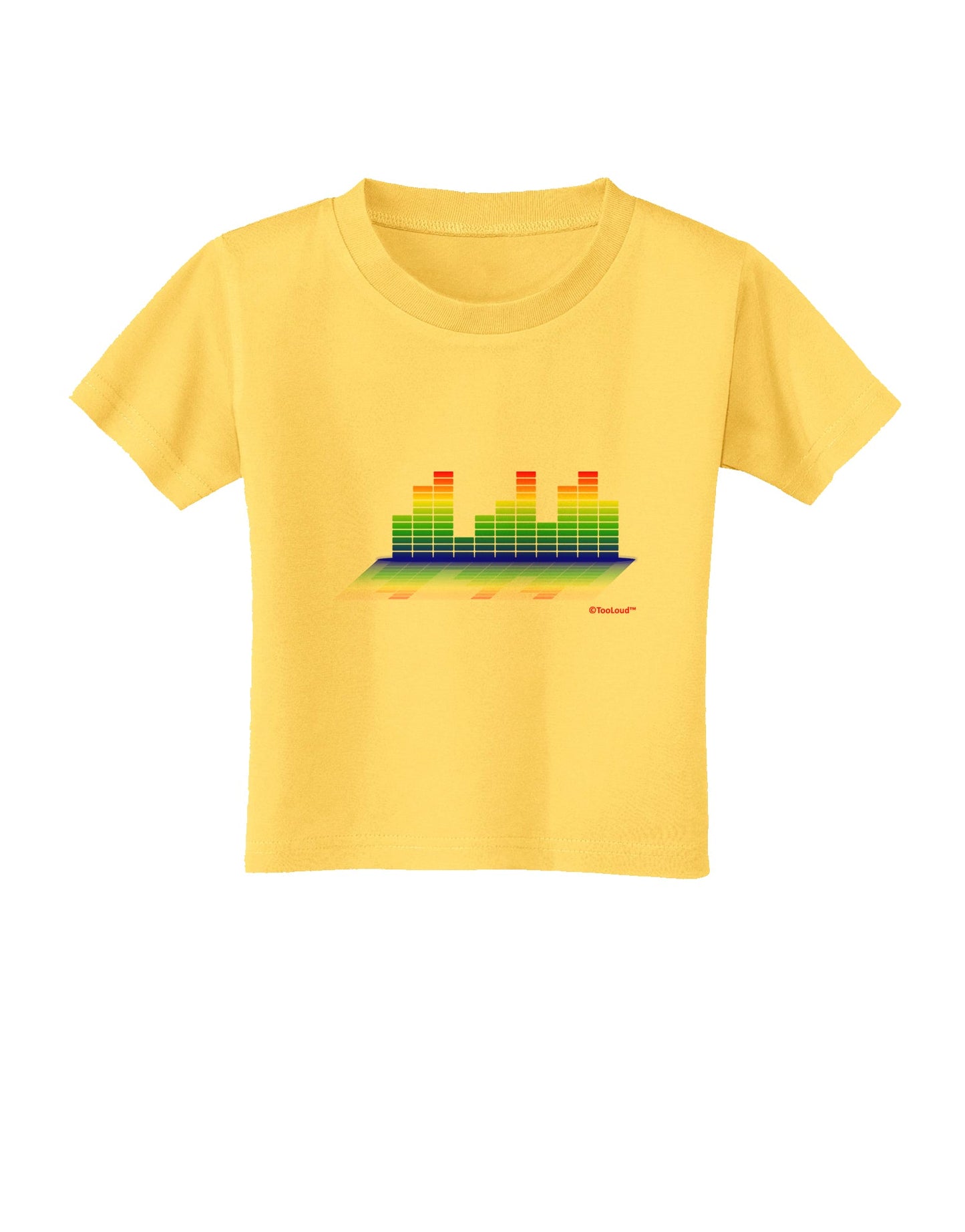 Equalizer Bars Design Toddler T-Shirt by TooLoud-Toddler T-Shirt-TooLoud-Yellow-2T-Davson Sales