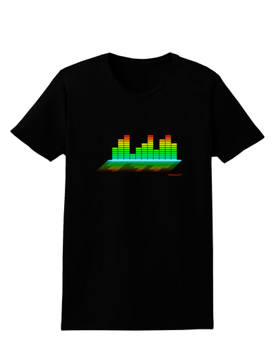 Equalizer Bars Design Womens Dark T-Shirt by TooLoud-Womens T-Shirt-TooLoud-Black-X-Small-Davson Sales