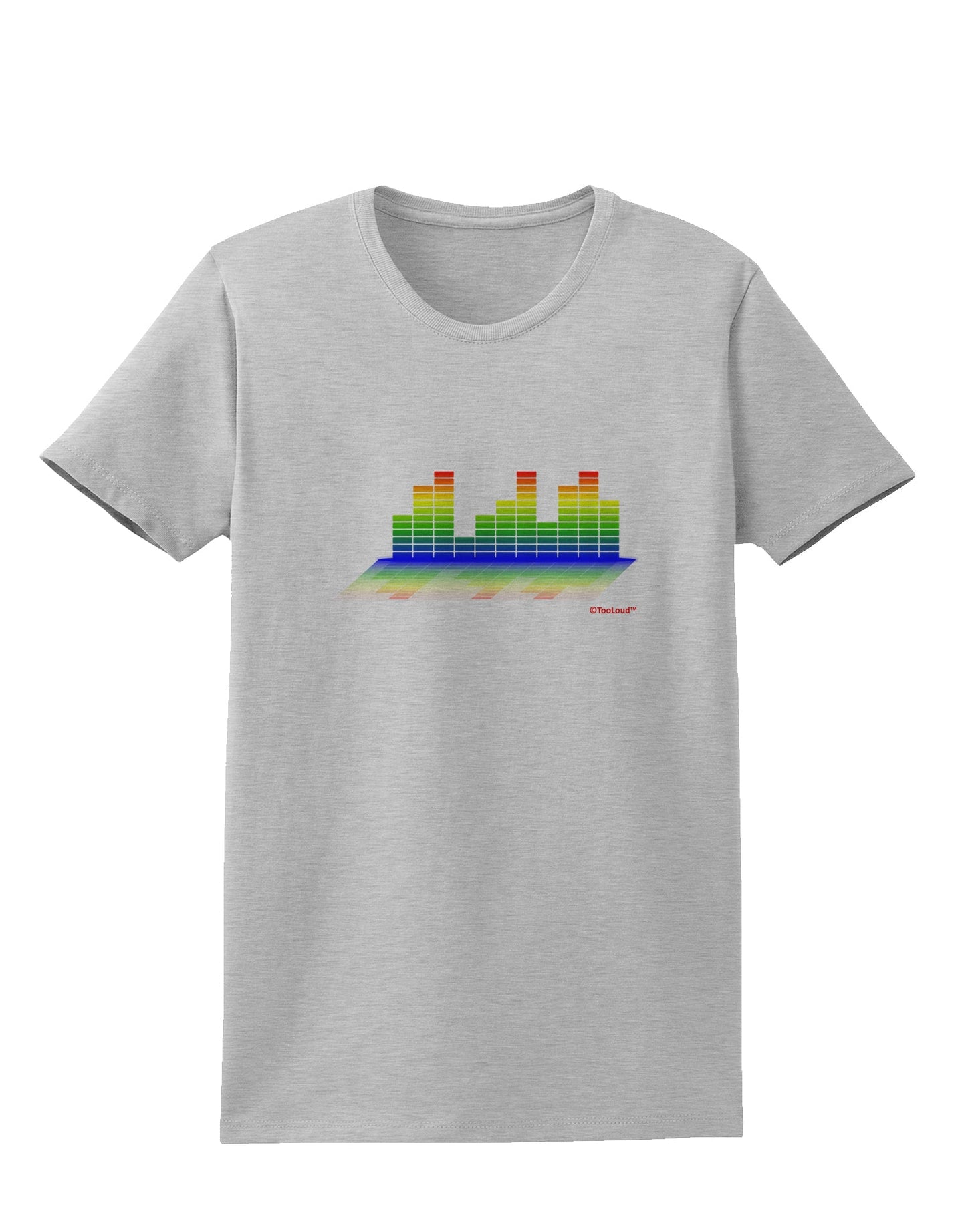 Equalizer Bars Design Womens T-Shirt by TooLoud-Womens T-Shirt-TooLoud-AshGray-X-Small-Davson Sales