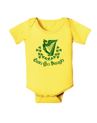 Erin Go Bragh Ireland Forever Baby Romper Bodysuit-Baby Romper-TooLoud-Yellow-06-Months-Davson Sales