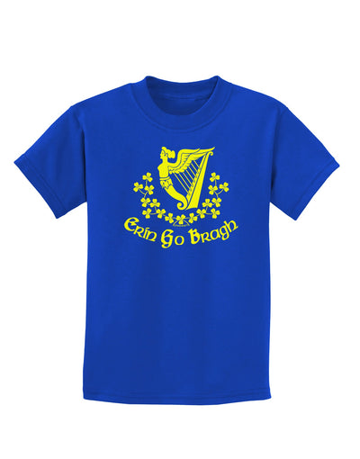 Erin Go Bragh Ireland Forever Childrens Dark T-Shirt-Childrens T-Shirt-TooLoud-Royal-Blue-X-Small-Davson Sales