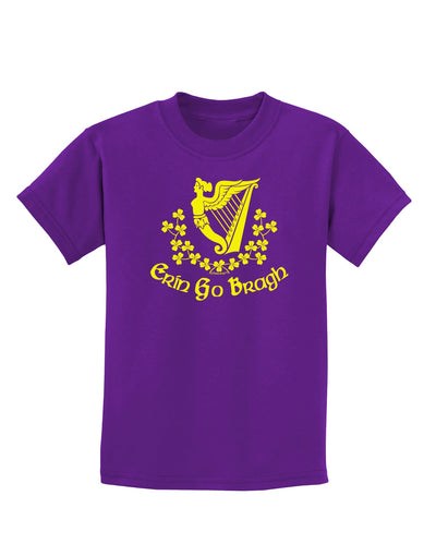 Erin Go Bragh Ireland Forever Childrens Dark T-Shirt-Childrens T-Shirt-TooLoud-Purple-X-Small-Davson Sales