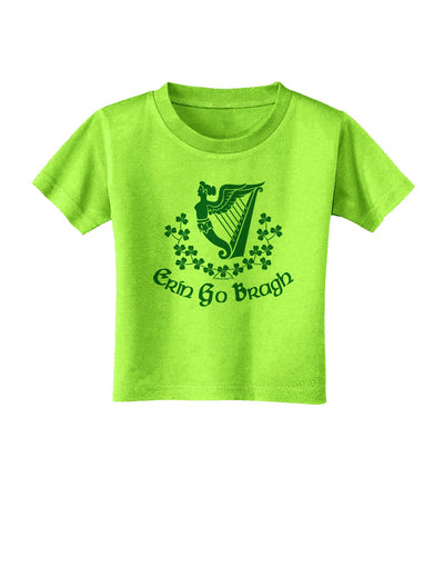 Erin Go Bragh Ireland Forever Toddler T-Shirt-Toddler T-Shirt-TooLoud-Lime-Green-2T-Davson Sales