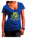 Erin Go Bragh Ireland Forever Womens V-Neck Dark T-Shirt-Womens V-Neck T-Shirts-TooLoud-Royal-Blue-Juniors Fitted Small-Davson Sales