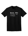 Error 404 Costume Adult Dark T-Shirt-Mens T-Shirt-TooLoud-Black-Small-Davson Sales