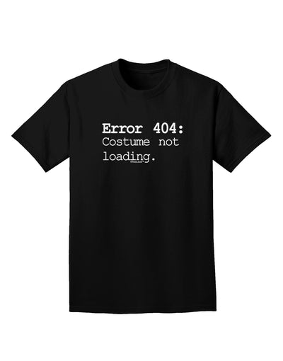 Error 404 Costume Adult Dark T-Shirt-Mens T-Shirt-TooLoud-Black-Small-Davson Sales