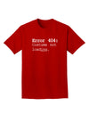 Error 404 Costume Adult Dark T-Shirt-Mens T-Shirt-TooLoud-Red-Small-Davson Sales