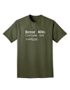 Error 404 Costume Adult Dark T-Shirt-Mens T-Shirt-TooLoud-Military-Green-Small-Davson Sales