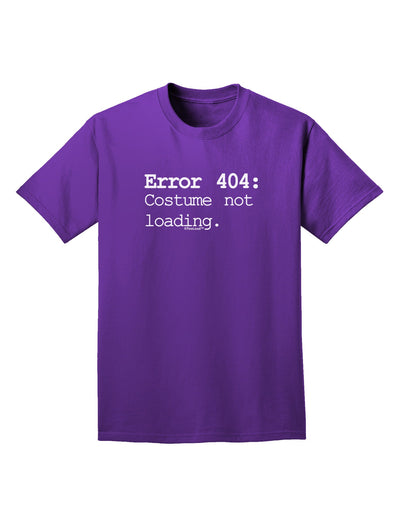 Error 404 Costume Adult Dark T-Shirt-Mens T-Shirt-TooLoud-Purple-Small-Davson Sales