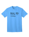 Error 404 Costume Adult T-Shirt-Mens T-Shirt-TooLoud-Aquatic-Blue-Small-Davson Sales
