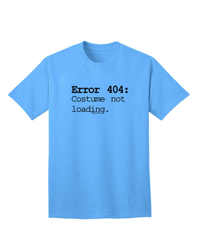 Error 404 Costume Adult T-Shirt-Mens T-Shirt-TooLoud-Aquatic-Blue-Small-Davson Sales