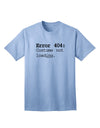 Error 404 Costume Adult T-Shirt-Mens T-Shirt-TooLoud-Light-Blue-Small-Davson Sales
