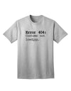Error 404 Costume Adult T-Shirt-Mens T-Shirt-TooLoud-AshGray-Small-Davson Sales