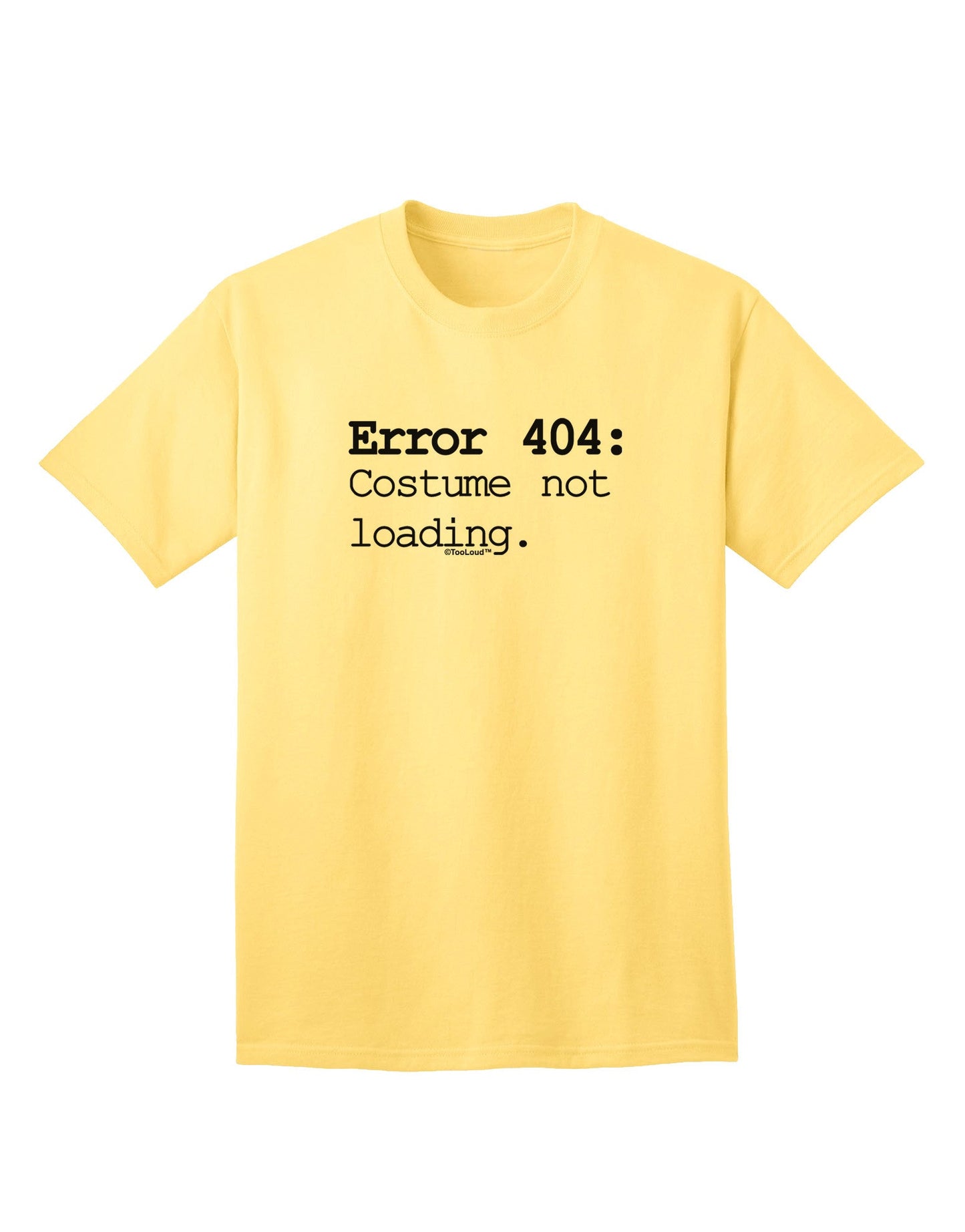 Error 404 Costume Adult T-Shirt-Mens T-Shirt-TooLoud-Yellow-Small-Davson Sales