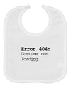 Error 404 Costume Baby Bib