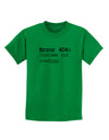 Error 404 Costume Childrens T-Shirt-Childrens T-Shirt-TooLoud-Kelly-Green-X-Small-Davson Sales