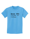 Error 404 Costume Childrens T-Shirt-Childrens T-Shirt-TooLoud-Aquatic-Blue-X-Small-Davson Sales