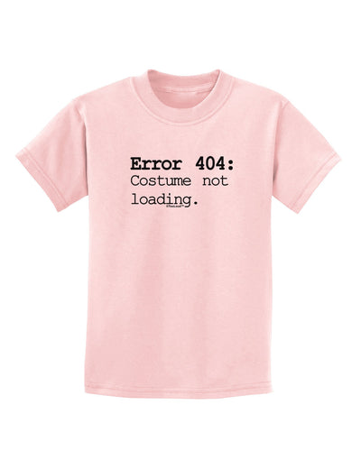 Error 404 Costume Childrens T-Shirt-Childrens T-Shirt-TooLoud-PalePink-X-Small-Davson Sales