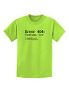 Error 404 Costume Childrens T-Shirt-Childrens T-Shirt-TooLoud-Lime-Green-X-Small-Davson Sales